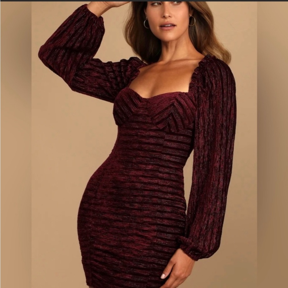 Burgendy  dress